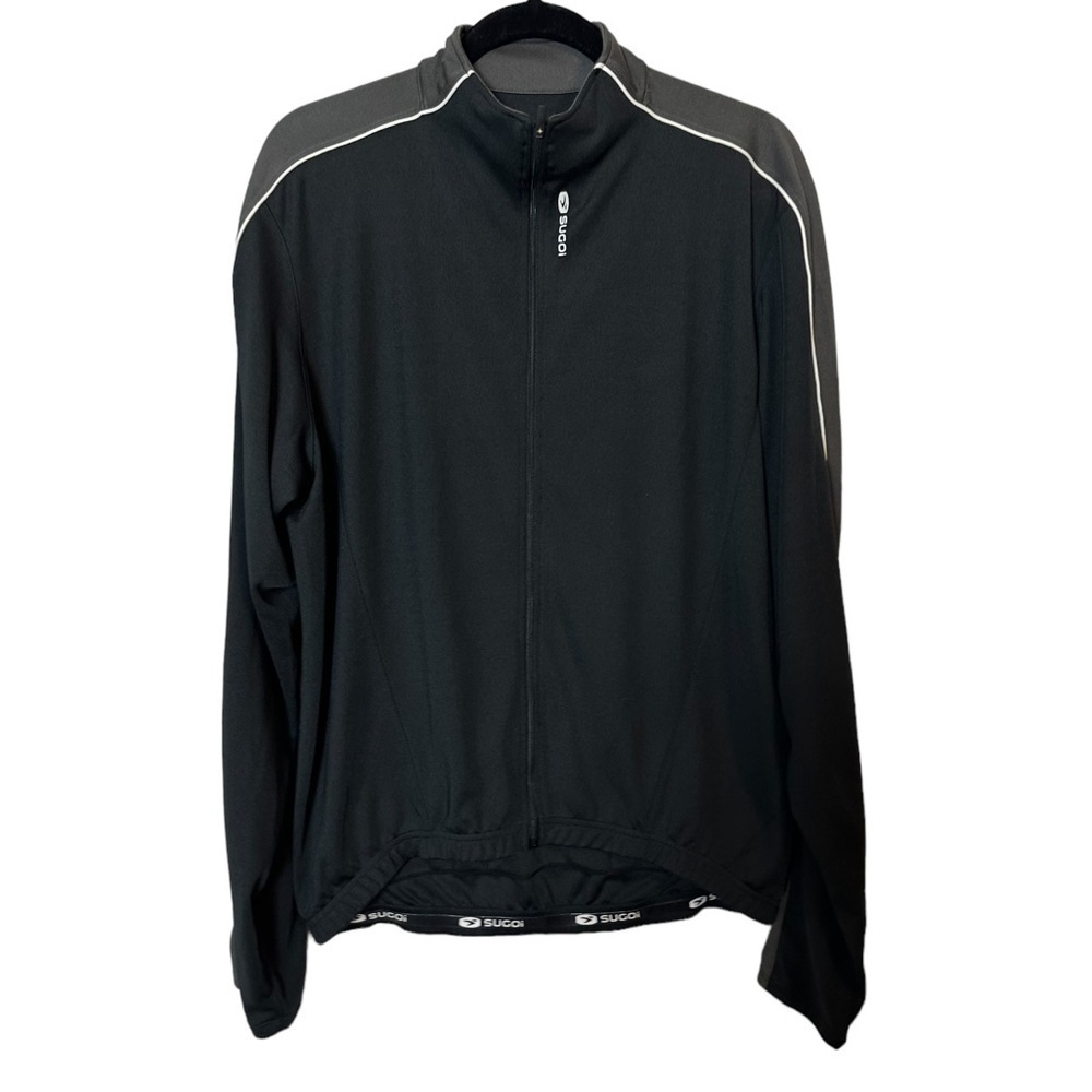 Sugoi Neo L/S Jersey Black Polyester Full Zip Men's Cycling Jacket Size XL